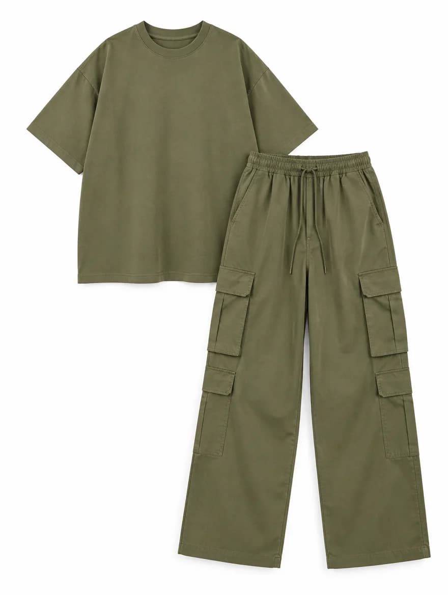 Set Cargo Kaki
